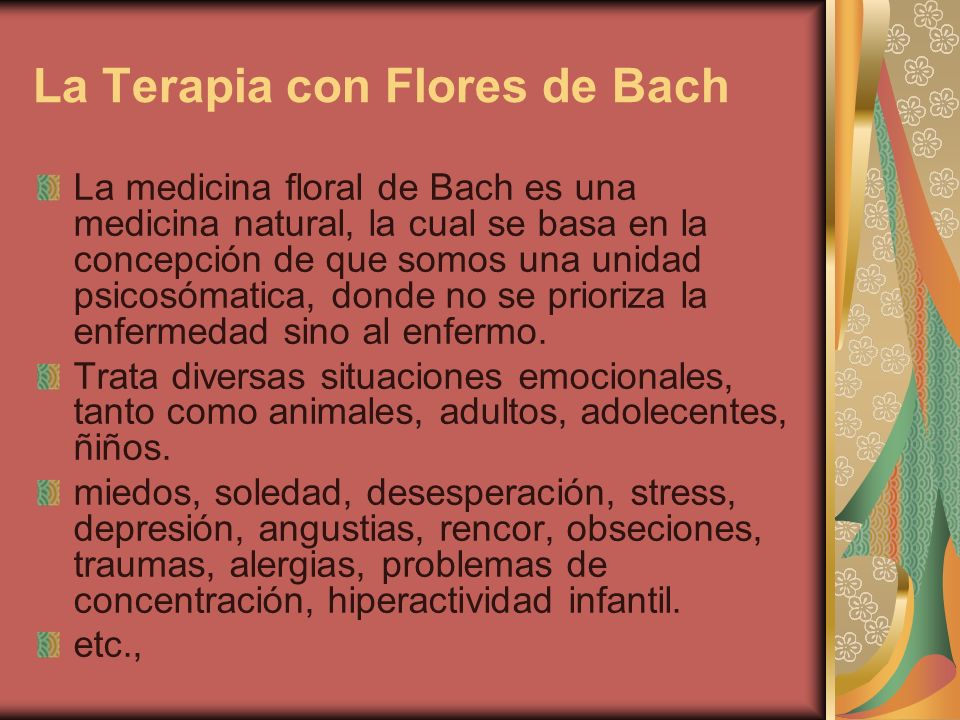Flores de bach para la depresion